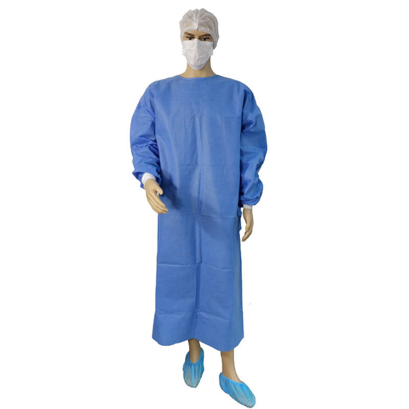 Robe chirurgicale non tissée jetable 35gsm d'approbation de FDA de la CE antistatique