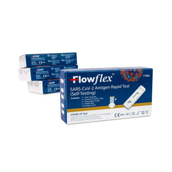 Essai rapide 5 Testkassette d'antigène d'Acon Flowflex Cov 2 d'essai d'antigène nasal de spécimen