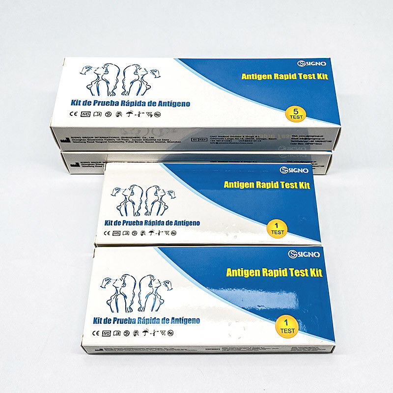 Essai rapide Kit Disposable Colloidal Gold Method de SAR Cov 2 d'antigène d'écouvillon